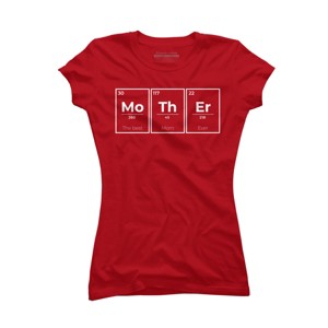 Junior's Design By Humans Mother Periodic Table of Elements By BlackBerry55 T-Shirt - 1 of 2