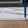 LunaLulinlk Multi 5 ft. 3 in. x 7 ft. Area Rug White Polyester - 3 of 4