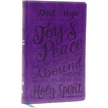 Nkjv, Holy Bible for Kids, Verse Art Cover Collection, Leathersoft, Purple, Comfort Print - by  Thomas Nelson (Leather Bound)