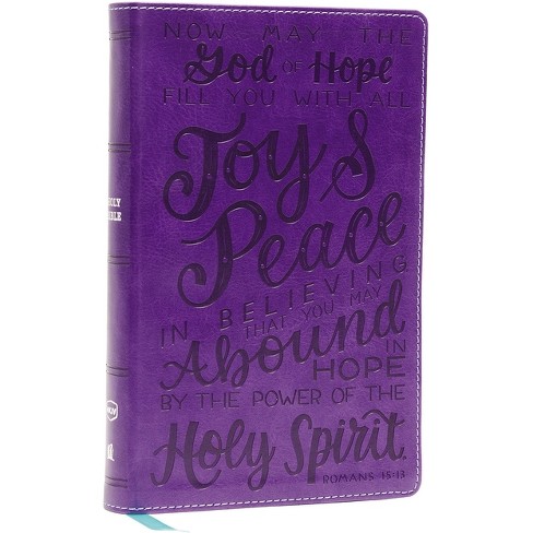 Nkjv, Holy Bible for Kids, Verse Art Cover Collection, Leathersoft, Purple, Comfort Print - by Thomas Nelson (Leather Bound) Nkjv, Holy Bible for Kids, Verse Art Cover Collection, Leathersoft, Purple, Comfort Print - by Thomas Nelson (Leather Bound)