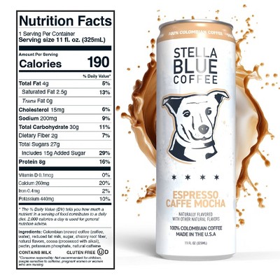 STELLA BLUE Coffee Espresso Caffe Mocha - 11 fl oz