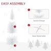 Resenkos 6 foot white Christmas tree with bracket - 4 of 4