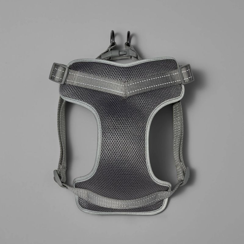 Basic Mesh with Reflective Dog Harness - L - Gray - Boots &#38; Barkley&#8482;, 5 of 6