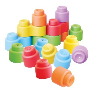 Quercetti Soft Stack Baby Bricks - 28 Pieces - 1 of 4