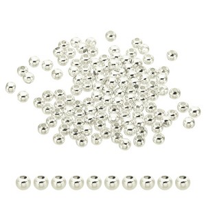 Unique Bargains Metal Round Jewelry Making Gold Filled Spacer Beads 100 Pcs - 1 of 4