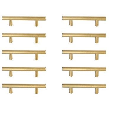 Elegant Lighting Quinn 3" Center to Center Brass Bar Pull Multipack (set of 10)
