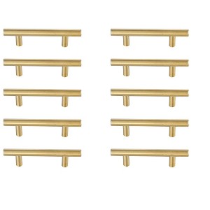 Elegant Lighting Quinn 3" Center to Center Brass Bar Pull Multipack (set of 10) - 1 of 4