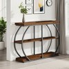 MAYEERTY 41" Console Table, 3-Tier Sofa Entryway Table with Storage Shelves - 3 of 4
