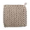 TAG Natural Crocheted Cotton Trivet Potholder – 8"x8", Heat-Resistant with Hanging Loop, Machine Washable, Protect Hands and Surfaces Set of 4 - 2 of 4