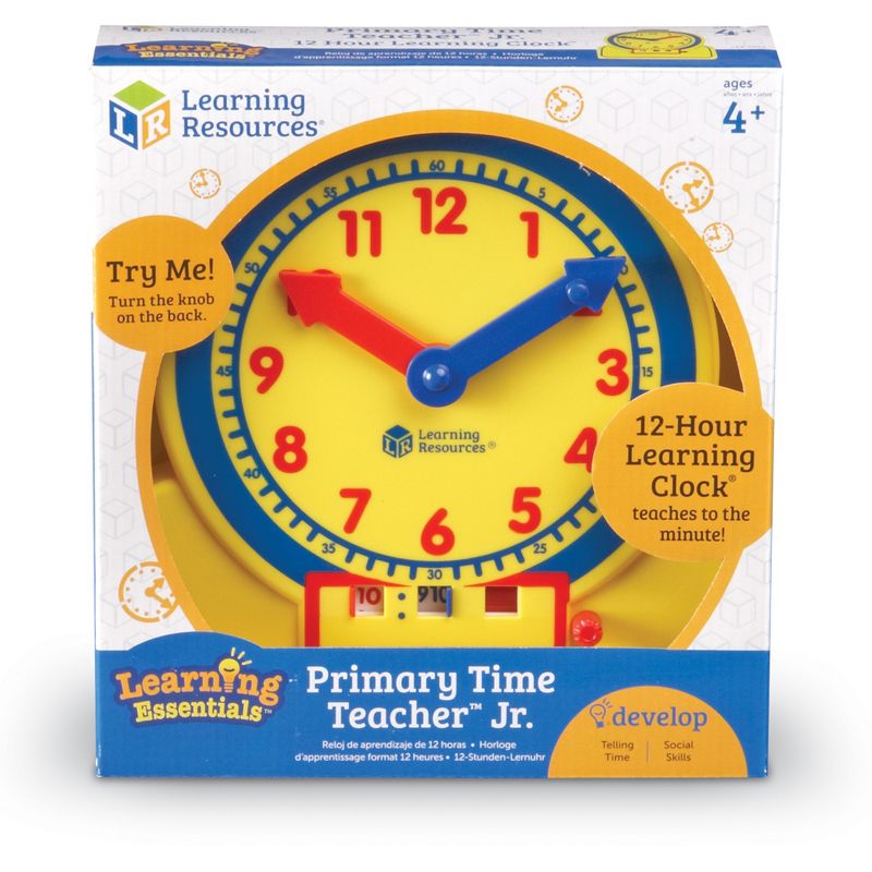 Learning Resouces Primary Time Teacher Junior 12-Hour Learning Clock, 5 of 6