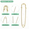 Unique Bargains Durable Sewing Upholstery Spring Lock Blanket Bulk Large Safety Pins 30 Pcs - 2 of 4
