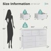 SKRAN Desser For Bedroom With 7 Fabric Drawers Organizer Storage Closet Chest Clothes Cabinet, Clothes Organizer,Kids Dresser Organization - 3 of 4