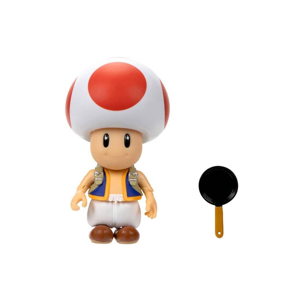 UPC 192995417199 product image for Nintendo The Super Mario Bros. Movie Toad Figure with Frying Pan Accessory | upcitemdb.com