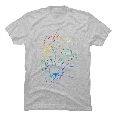 Adult Design By Humans Roar Your Pride Lion Rainbow By WheelsAflame T-Shirt