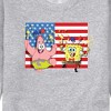 Men's - SpongeBob SquarePants - Patrick Sparkers Flag Graphic Fleece Sweatshirt - image 2 of 4