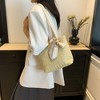 Anna-Kaci Women's Straw Woven Tote Bag with Bow Accent - Lightweight Summer Casual Shoulder Bag - 3 of 4