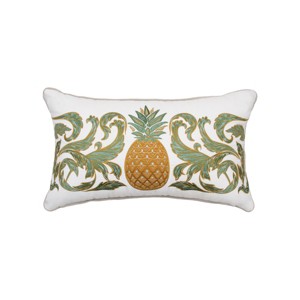 RightSide Designs Pineapple Acanthus Lumbar Pillow - 1 of 2