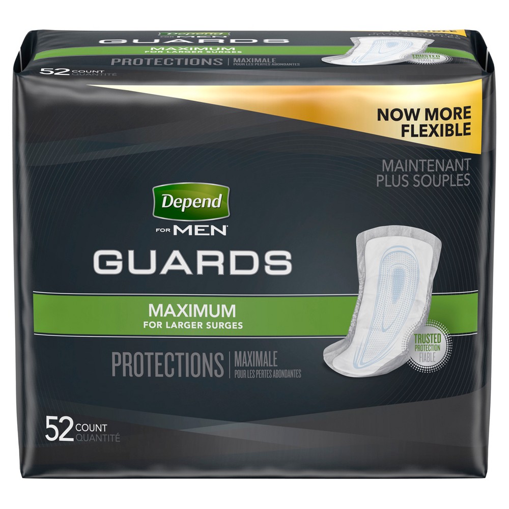 UPC 036000137927 - Depend Large Guards for Men - 52 Count | upcitemdb.com