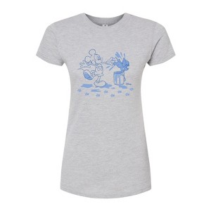 Women's - Disney - Mickey Mouse Fitted Graphic T-Shirt - 1 of 3
