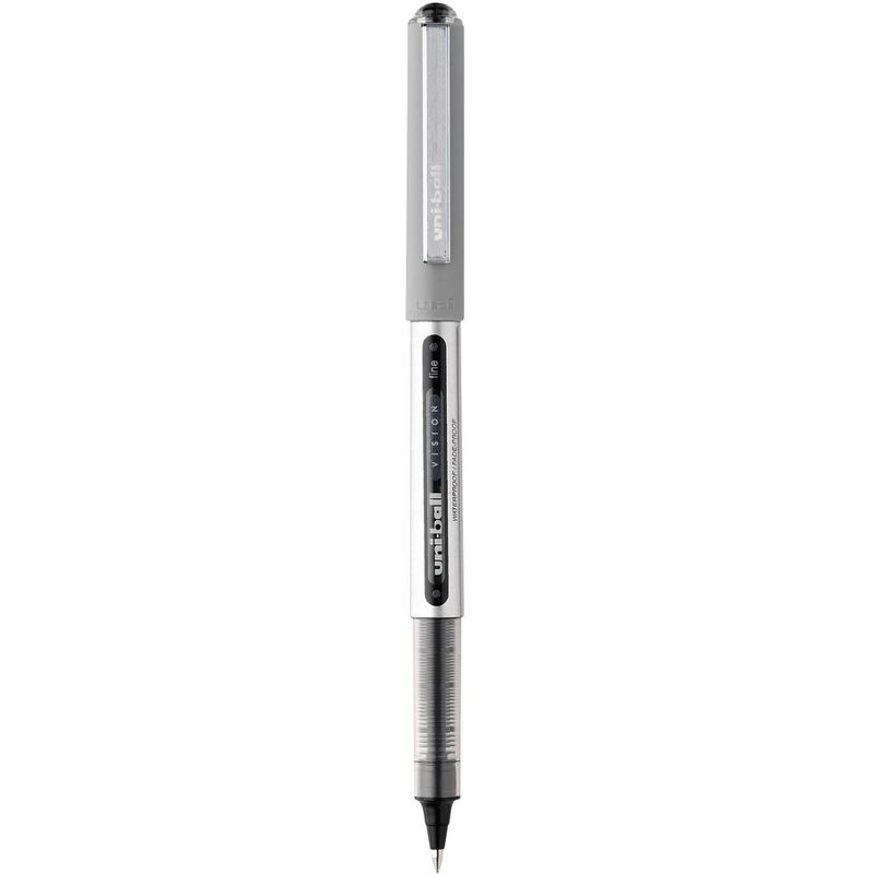 uni Vision Stick Roller Ball Pens, 0.7 mm Fine Tip, Black, Pack of 36, 2 of 5