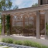 PexFix 72 in. x 35 in. Outdoor Privacy Rectangle Screen Galvanized Steel Panel Divider in Brown - 2 of 4