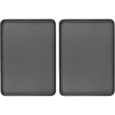 GoodCook Dishwasher Safe Nonstick Steel XL Cookie Sheet, 15'' x 21'', Gray