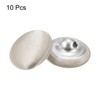 Unique Bargains Blouses Sweater Round Aluminum Cotton Fabric Cloth Covered Buttons 10 Pcs - 3 of 4