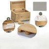 Prosumer's Choice Bamboo Recipe Card Organizer with Fold Out Tablet and Smartphone Stand - image 4 of 4