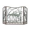 SPI Home Crane Flock Fireplace Screen – 30.5" Wide Handcrafted Metal Fire Screen with Elegant Bird Silhouette Design - 2 of 3