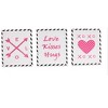 Bacati - Love Black Fuschia 10 pc Crib Bedding Set with Long Rail Guard Cover - 3 of 4