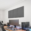 VEVOR 4 PCS Acoustic Panels, 2 inch Thick 23.6 x 11.8 inch Fiberglass Sound Absorbing Panels, Self-adhesive Soundproof Wall Boards, Gray - 2 of 4
