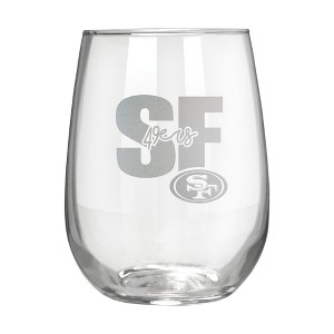 NFL San Francisco 49ers The Vino Stemless 17oz Wine Glass - Clear - 1 of 1