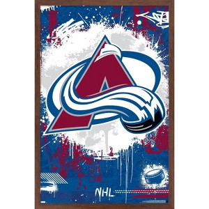 Trends International NHL Colorado Avalanche - Maximalist Logo 23 Framed Wall Poster Prints - 1 of 4