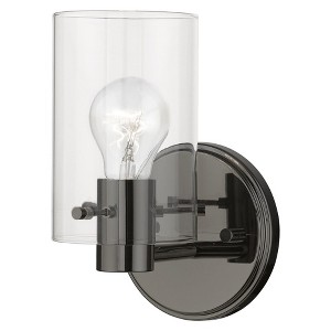 Livex Lighting Munich 1 - Light Sconce in  Black Chrome - 1 of 4