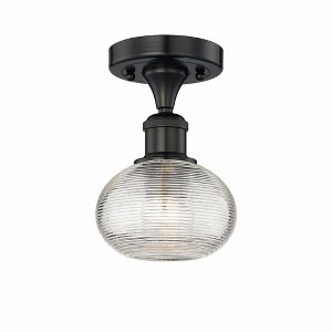 Ithaca - 1 Light Semi-Flush Mount In Industrial Style-7.13 Inches Tall and 6 Inches Wide - 1 of 1