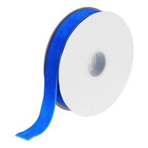 Unique Bargains Soft Single Face Spool Silky Velvet Ribbon for Bouquets DIY Crafts - 1 of 3