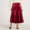 Lands' End Women's Velvet Wrap Midi Skirt - 2 of 4