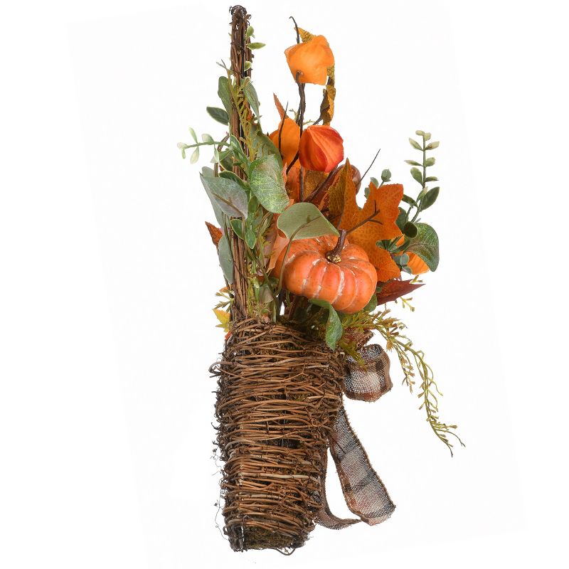 15" Harvest Wall Basket Décor - National Tree Company, 5 of 6