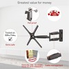 Barkan 13" - 65" Extra Long TV Wall Mount, Full Motion - Extension, Swivel & Tilt - 3 of 4