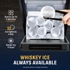 Newair Countertop Whiskey Ice Ball Maker, 32 Ice Spheres in 24 Hours, Clear Ice Machine in Black Stainless Steel, Round Ice for Whiskey and Cocktails - 4 of 4