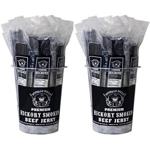 Buffalo Bills 20-ct Premium Hickory Beef Jerky Wrapped Strips (two 20-ct tubs of beef jerky strips) - 1 of 4