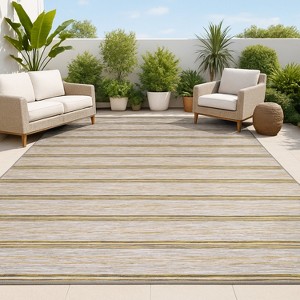 Bo Modern Farmhouse Wide Stripe Area Rug  - JONATHAN Y - 1 of 4