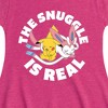 Girls' - Pokémon - The Snuggle Is Real Pikachu And Sylveon Fit & Flair Cap Sleeve Dress - 2 of 3