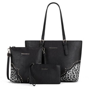 Generic Purses and Handbags for Women 3pcs Hand Bags Tote Purse and Wallet Set Shoulder Bag - 1 of 4