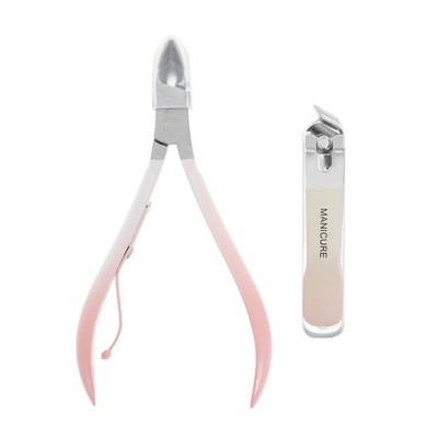 Unique Bargains Gradual Slanted Nail Clippers Set Toenail Clippers 1 Set