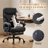 Office Chair with Foot Rest, PU Home Computer Desk Chairs with Ergonomic Back Support, 360¡ãSwivel Free, 500LBS Big and Tall Office Chair - 3 of 4