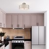 Livex Lighting Blanchard 3 - Light Semi-Flush Mount in  Brushed Nickel - 2 of 4