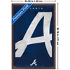 Trends International MLB Atlanta Braves - Logo 25 Framed Wall Poster Prints - 3 of 4