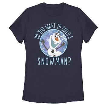 Women's Frozen Olaf Build Snowman T-Shirt