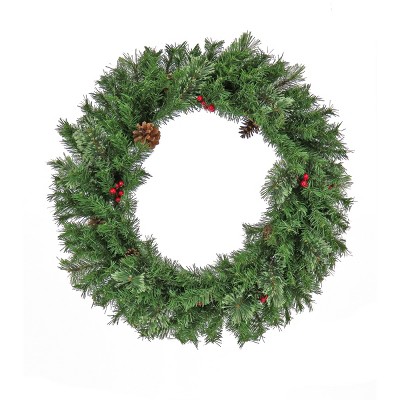 30" Cashmere Artificial Wreath with Pinecones and Berries - National Tree Company